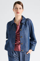 Rechte denim hemdsjas