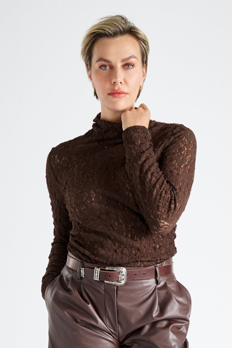 Bruine kanten sous-pull