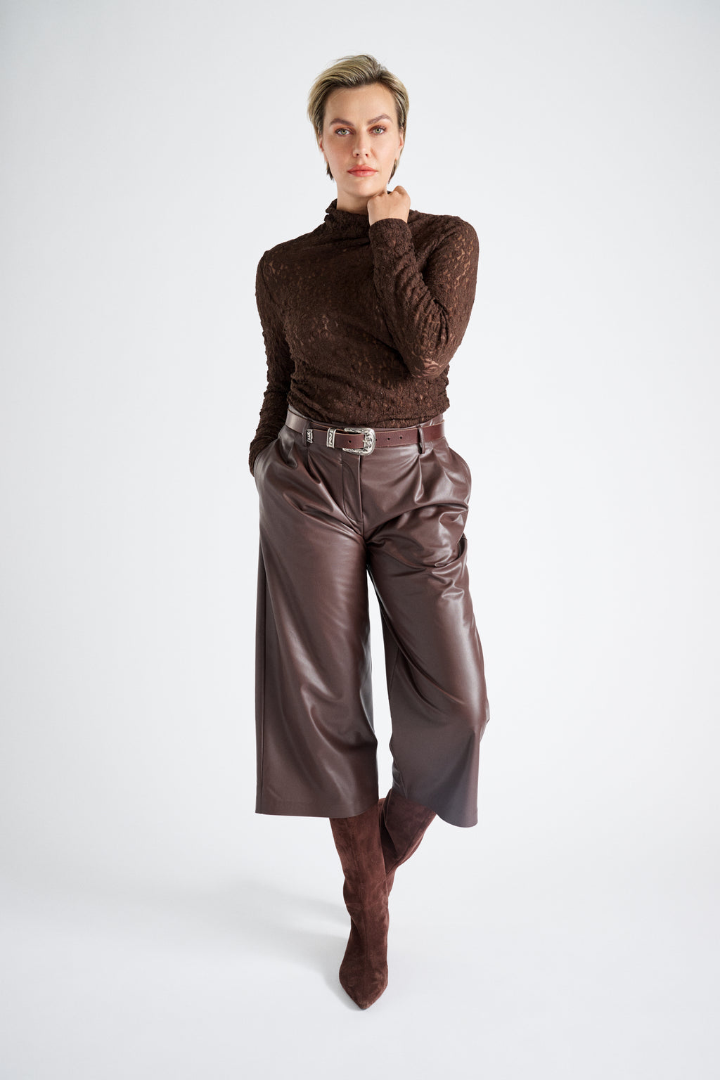 Bruine kanten sous-pull
