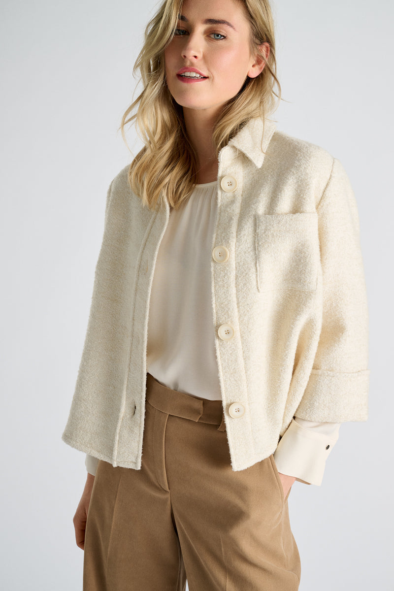 Veste blouse écru