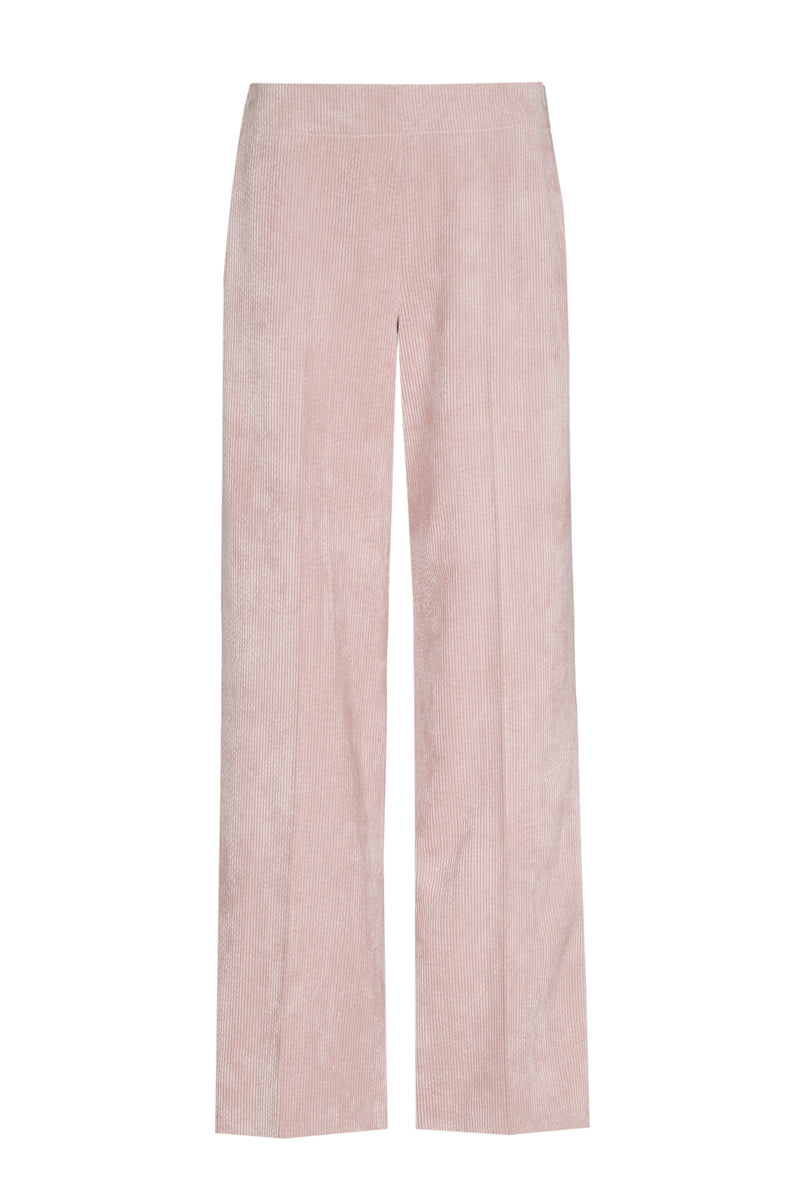 Roze broek in velours