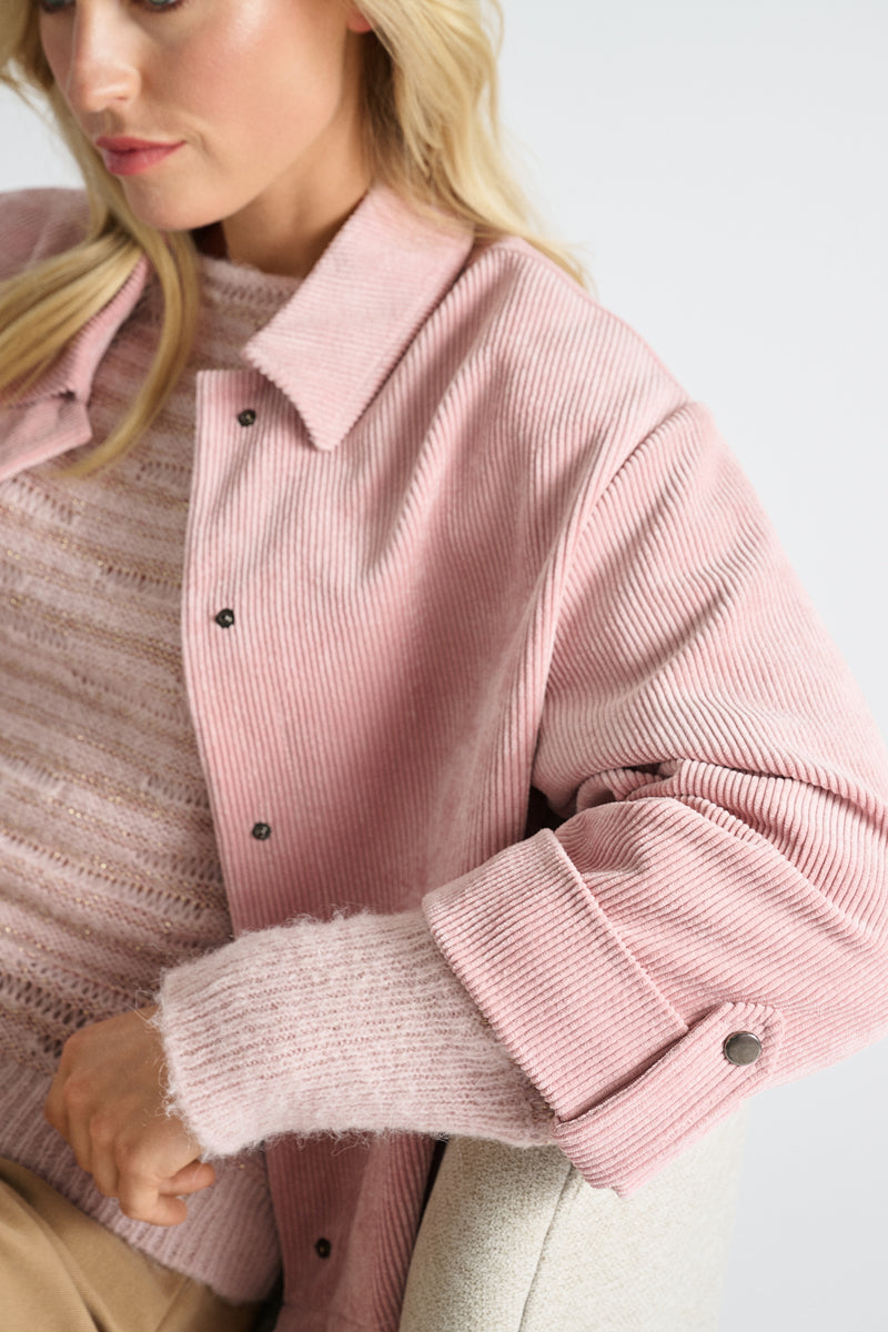 Roze bloesjasje in velours