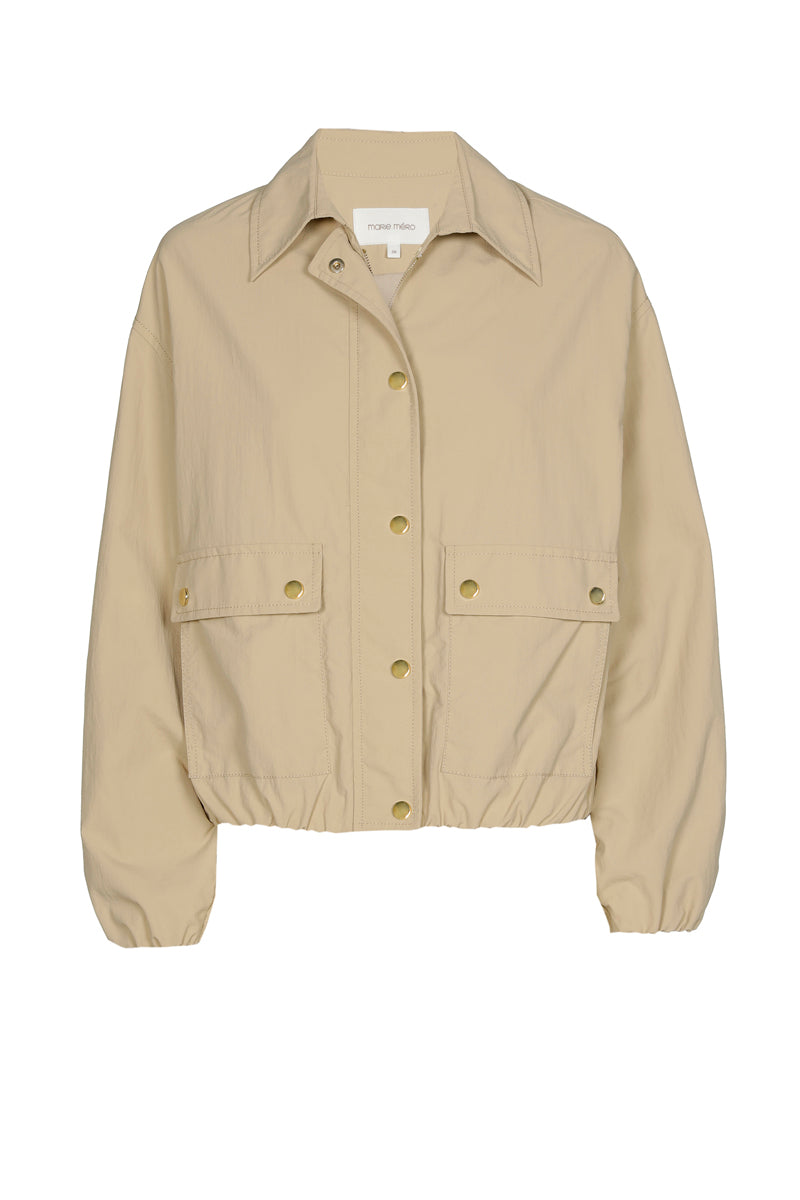 Beige sportieve blouson