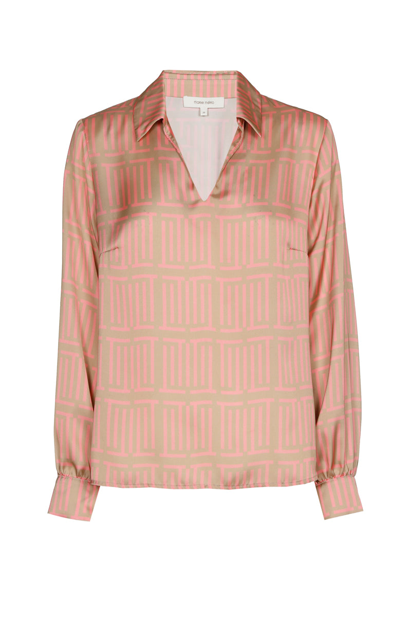 Blouse élégante à boutons et manches longues