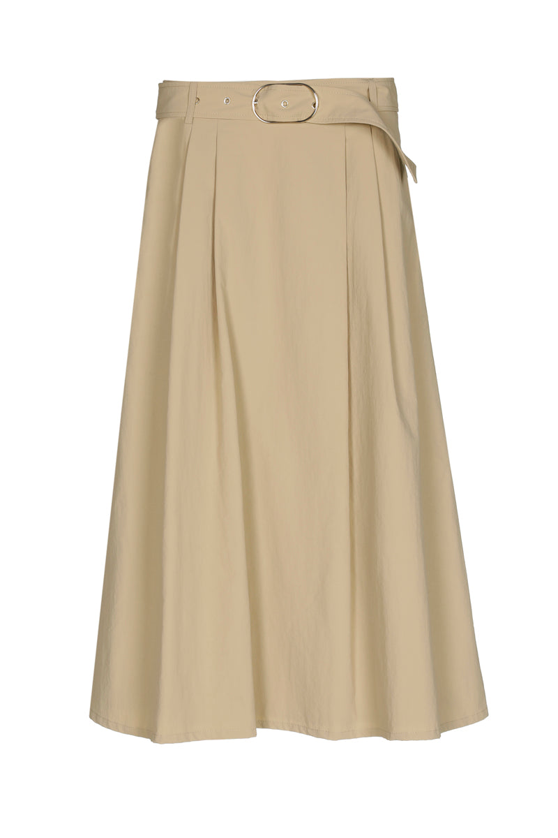 Beige rok in A-lijn