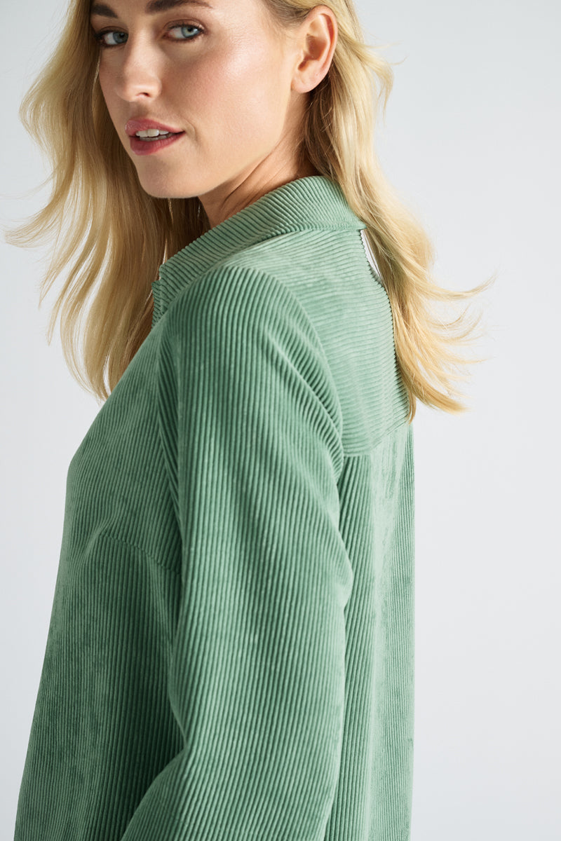 Groen kleedje in velours