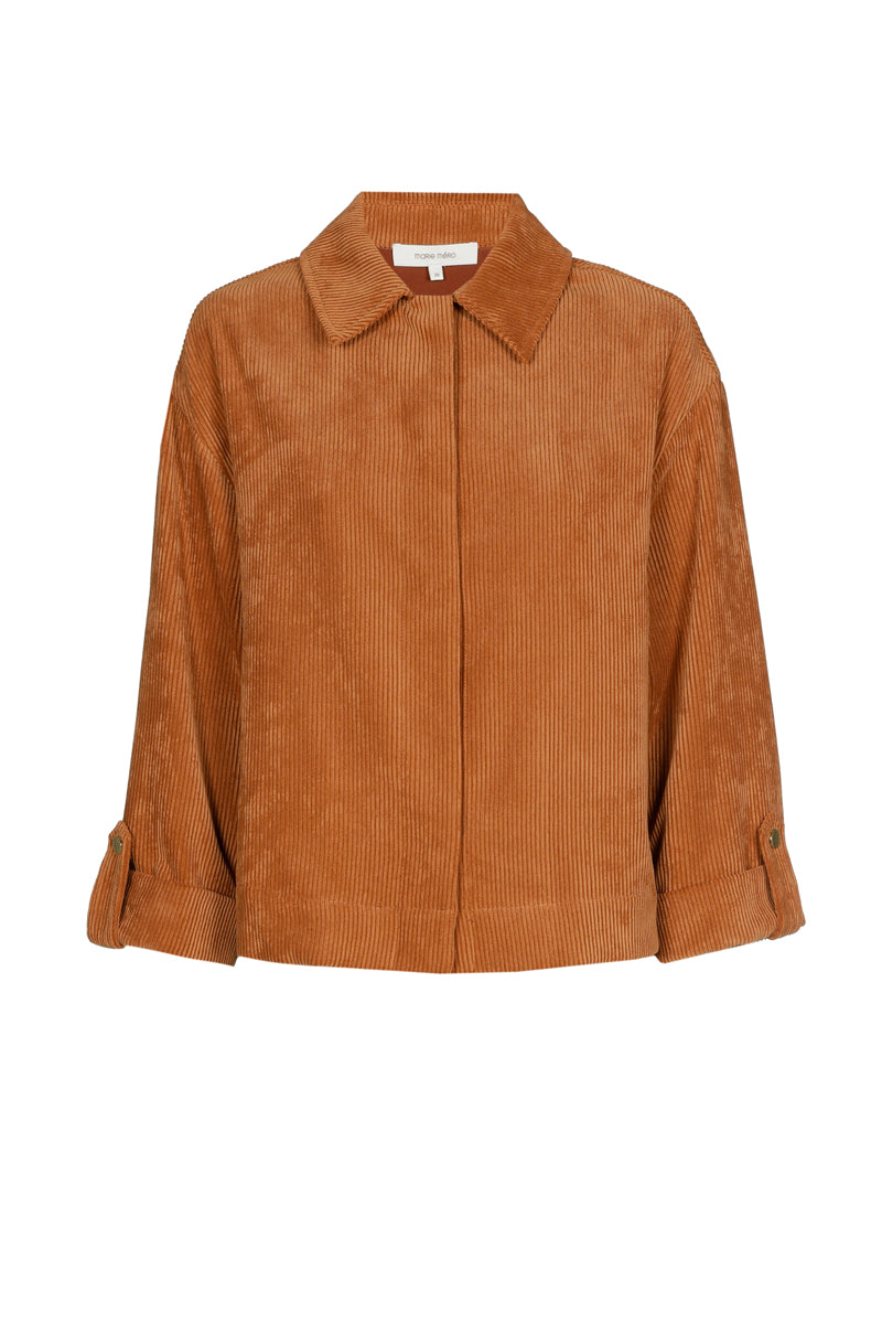 Rust velour blouse jacket