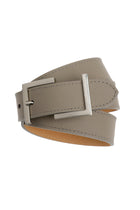 Lederen riem in taupe kleur
