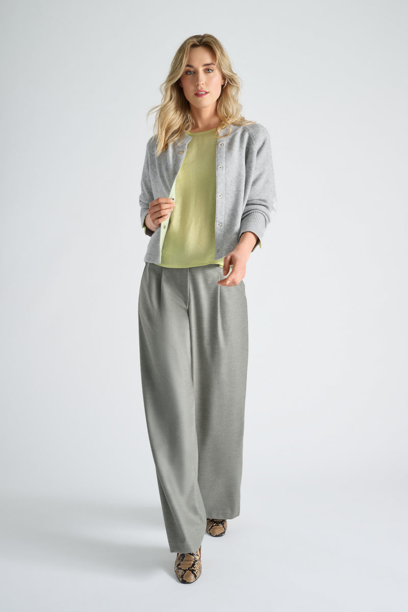 Grijze zachte cardigan