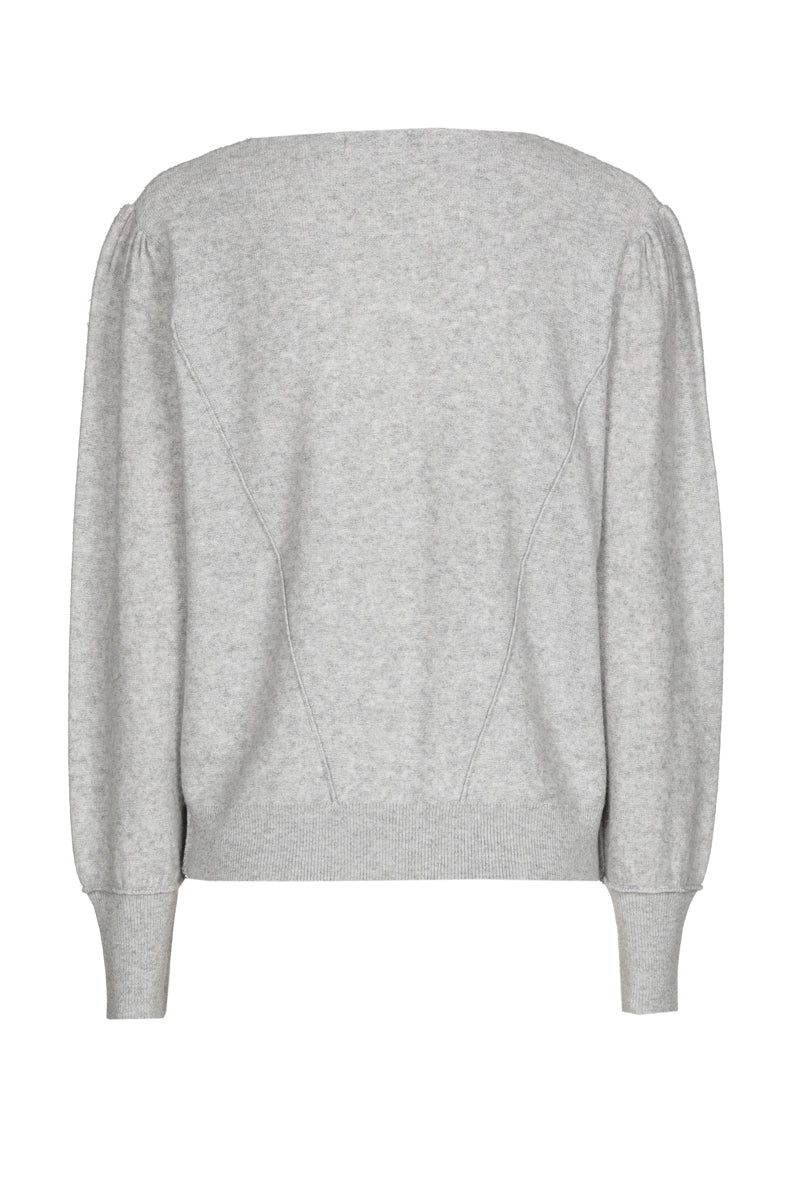 EXCLUSIVE IN OUR CONCEPT STORES: Light grey v-neck sweater