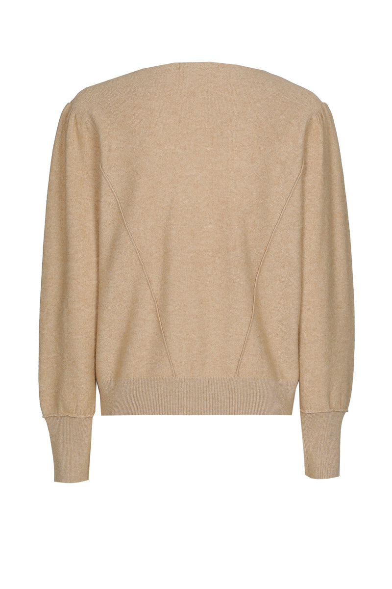 EN EXCLUSIVITÉ DANS NOS CONCEPT STORES: Pull en noyer avec col en V