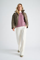 Short khaki parka
