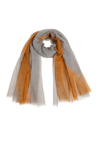 Wool scarf in beautiful autumn shades