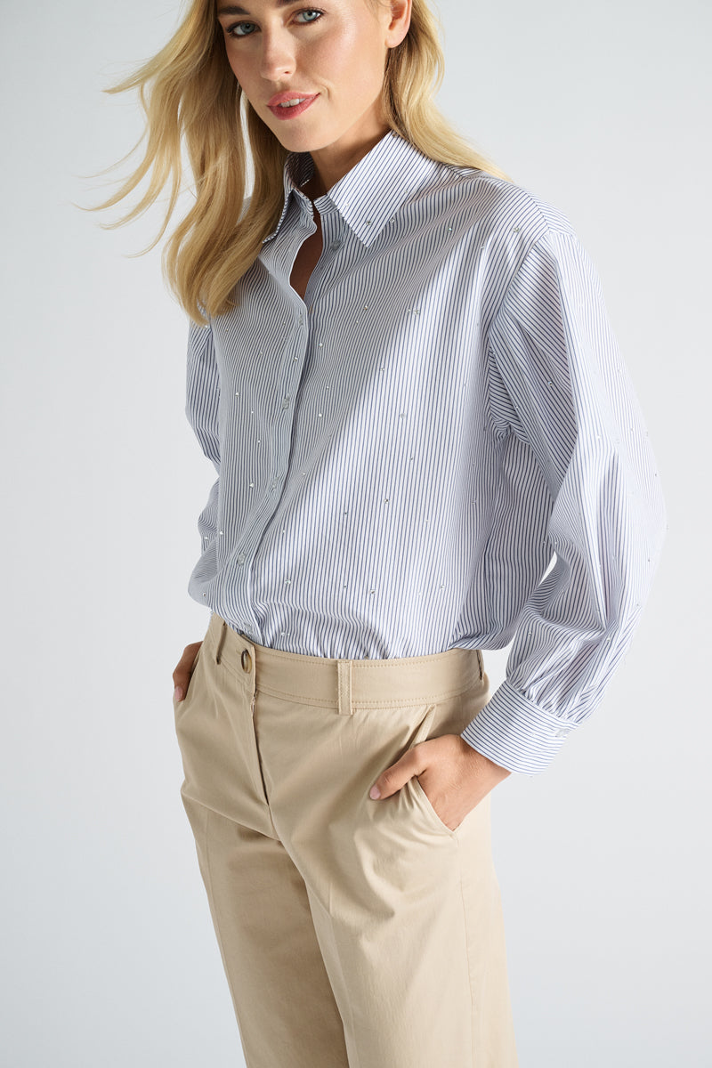Pantalon en coton beige