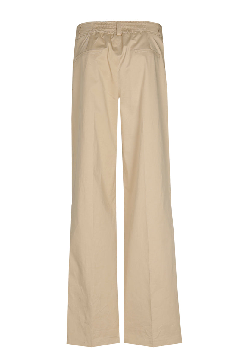 Pantalon en coton beige