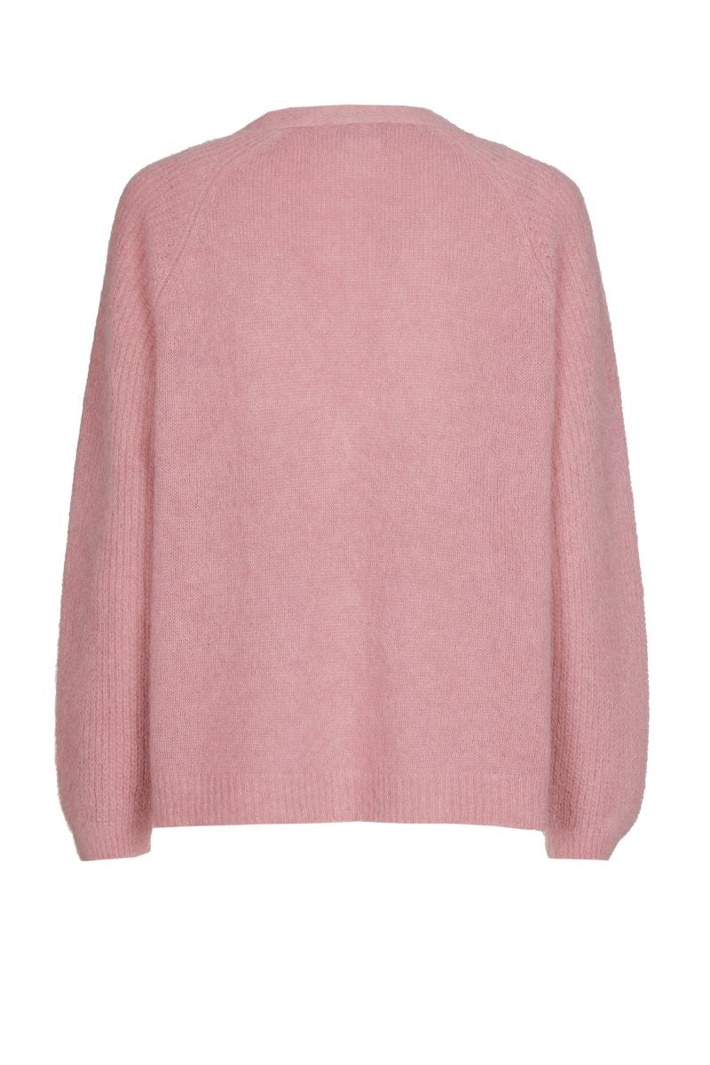 EXCLUSIVE IN OUR CONCEPT STORES: Pink cardigan with button closure