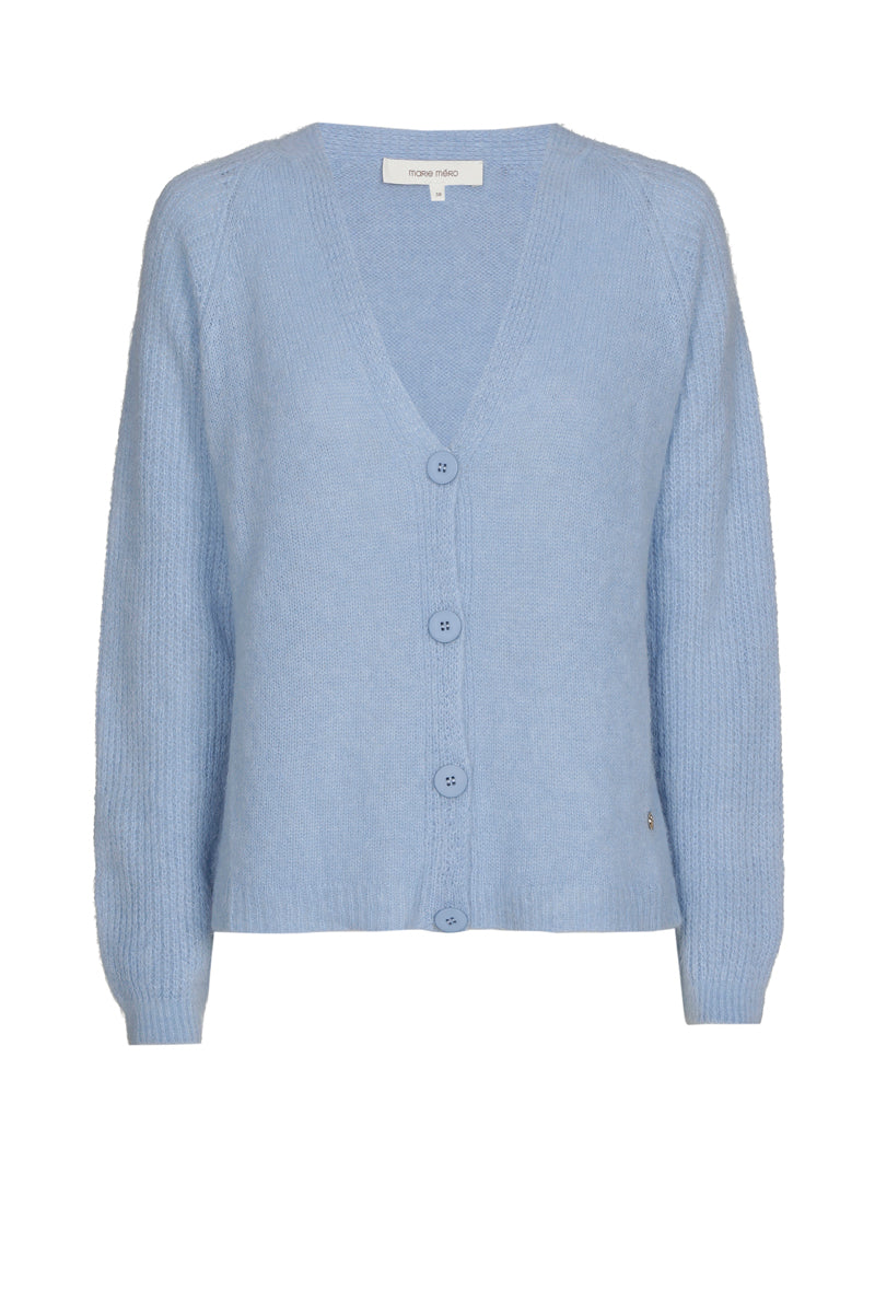 Gilet bleu clair à boutons