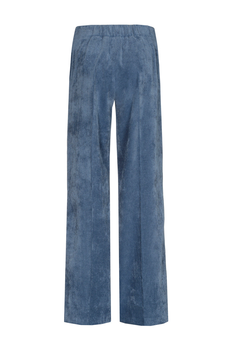 Blauwe broek in velours