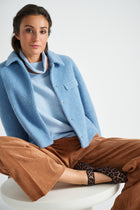 Blue short jacket