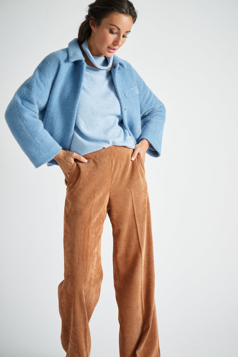 Blue short jacket