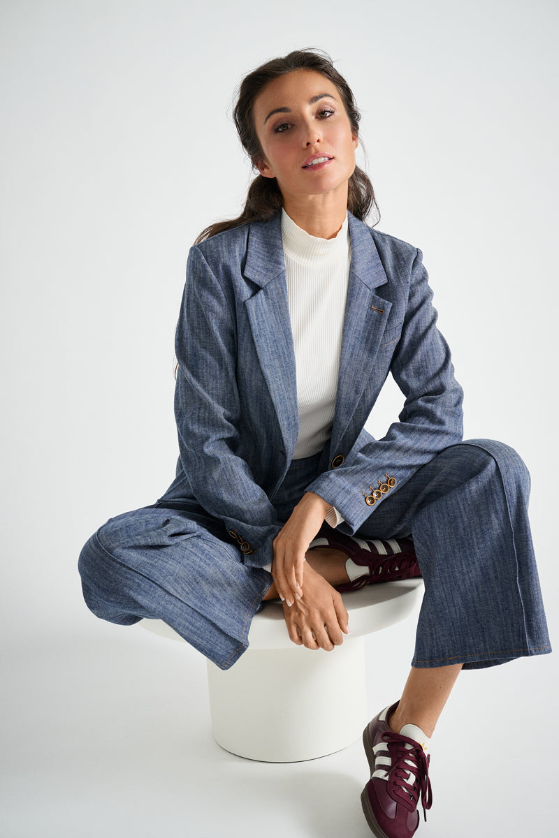 Blazer in jeansstof