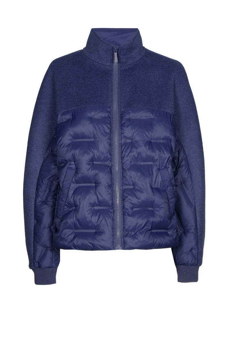 Veste court indigo bleu