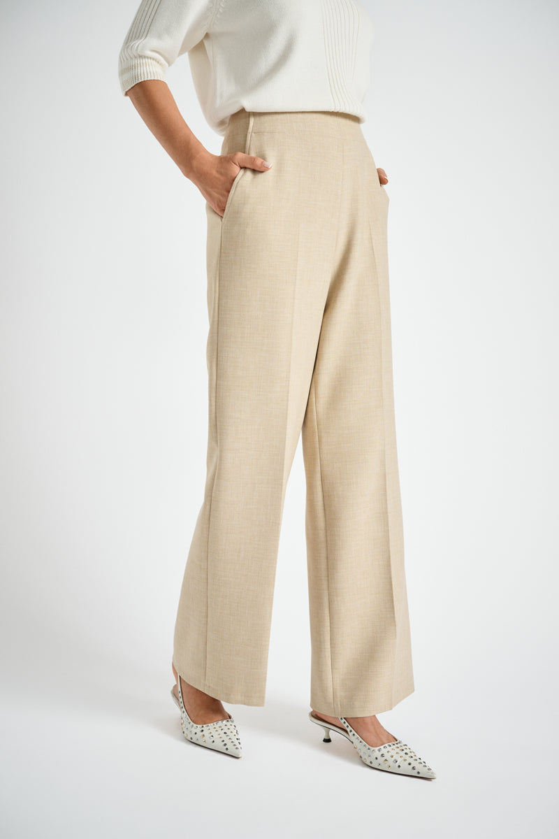 Wide beige pants