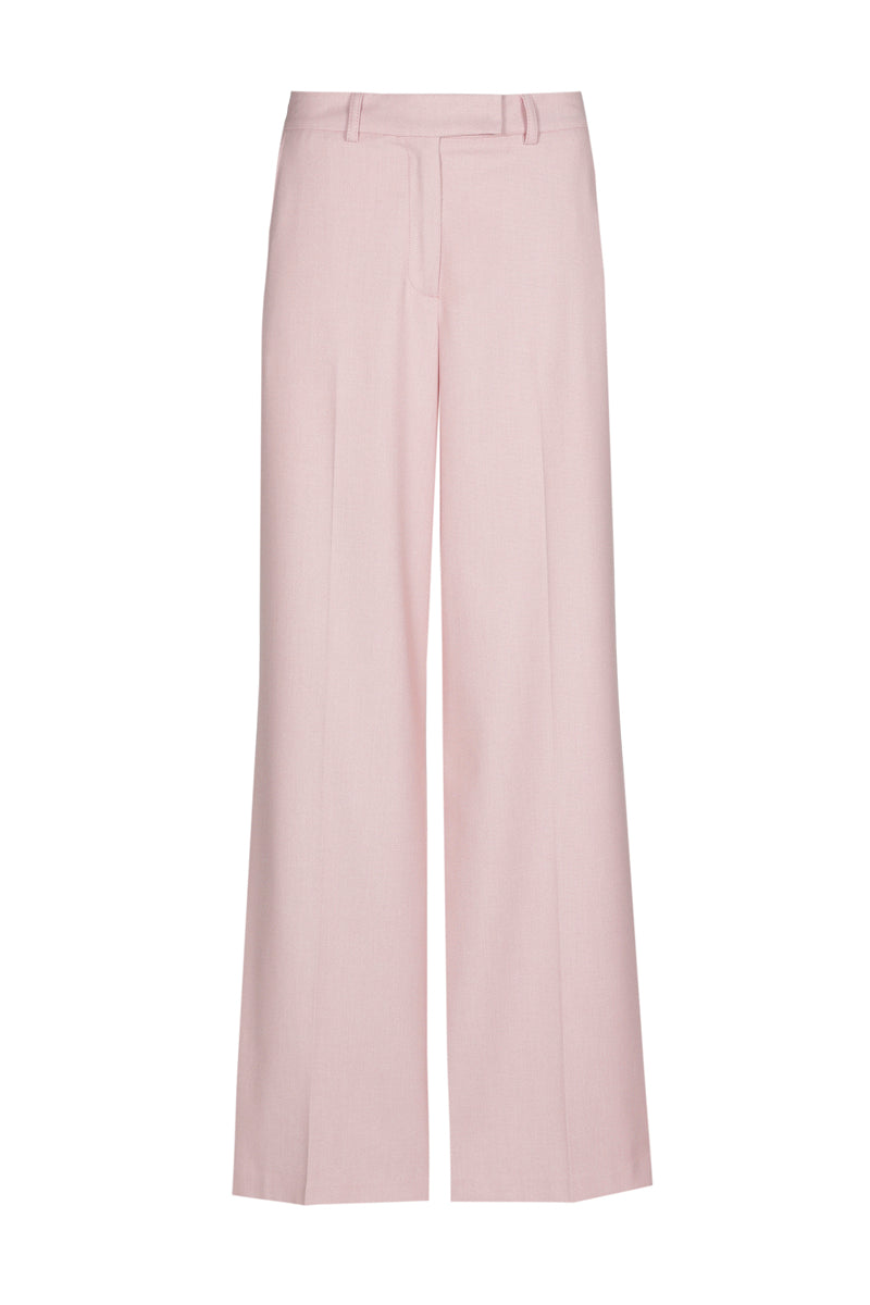 Pantalon souple et large en rose