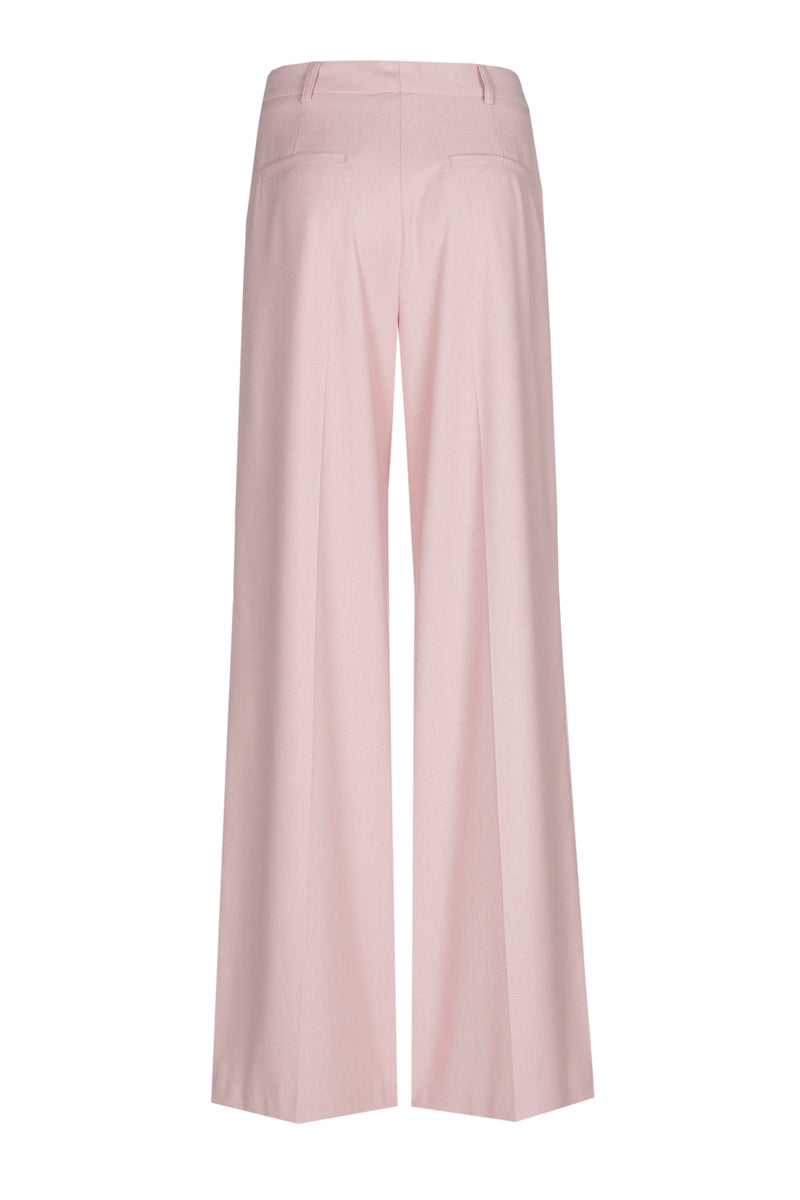 Pantalon souple et large en rose