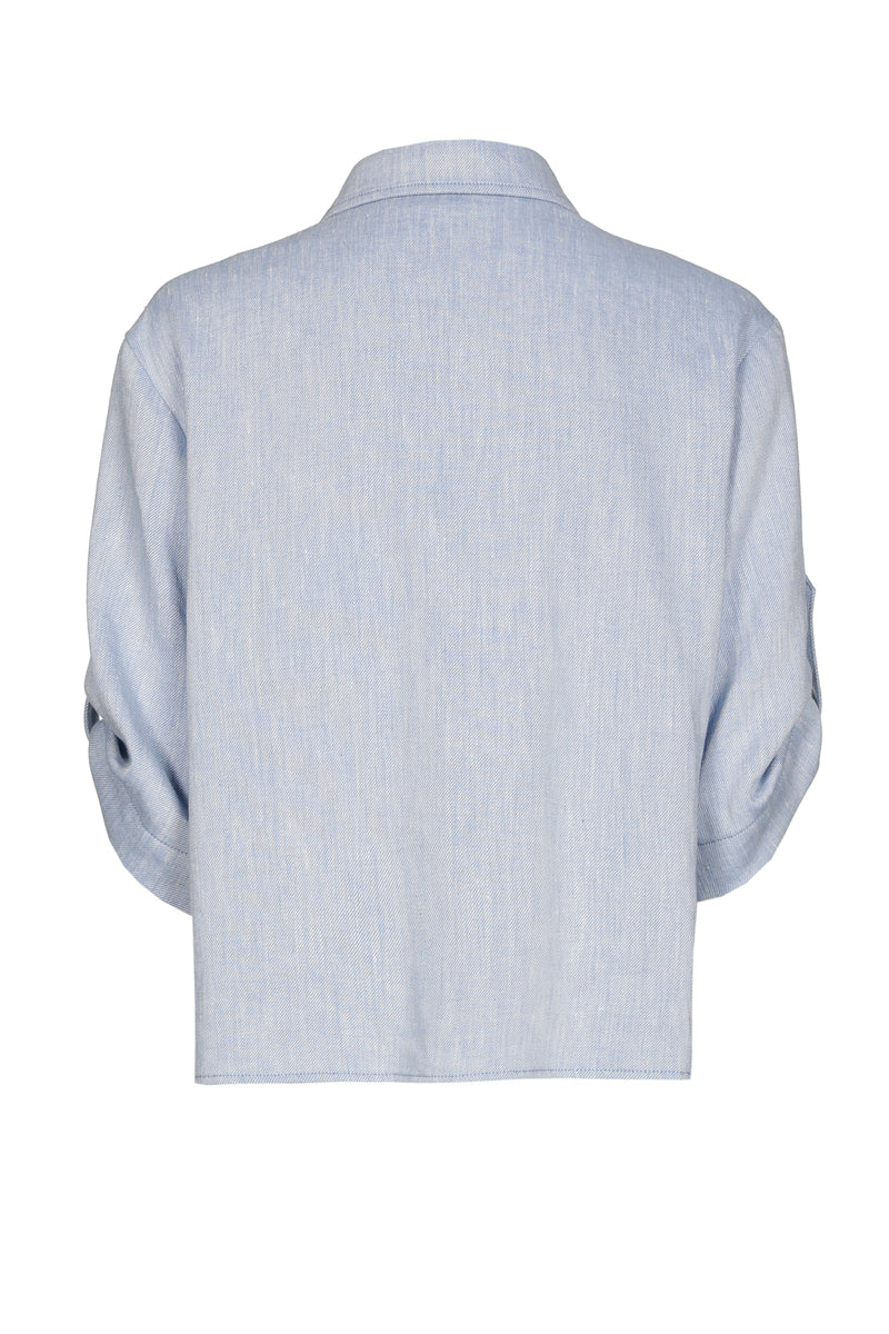 Chemise en denim avec boucles aux manches