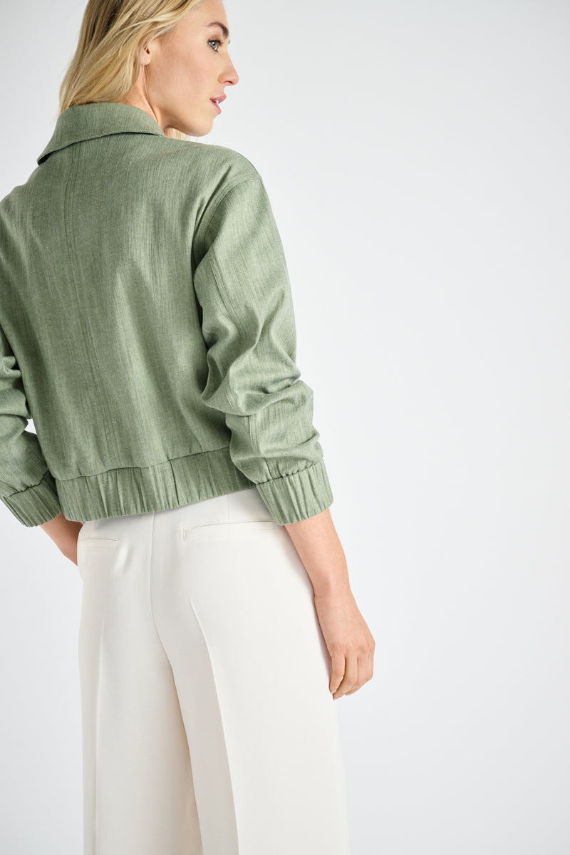 Veste courte vert olive