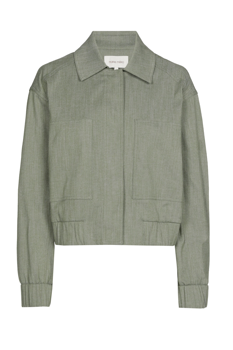 Veste courte vert olive