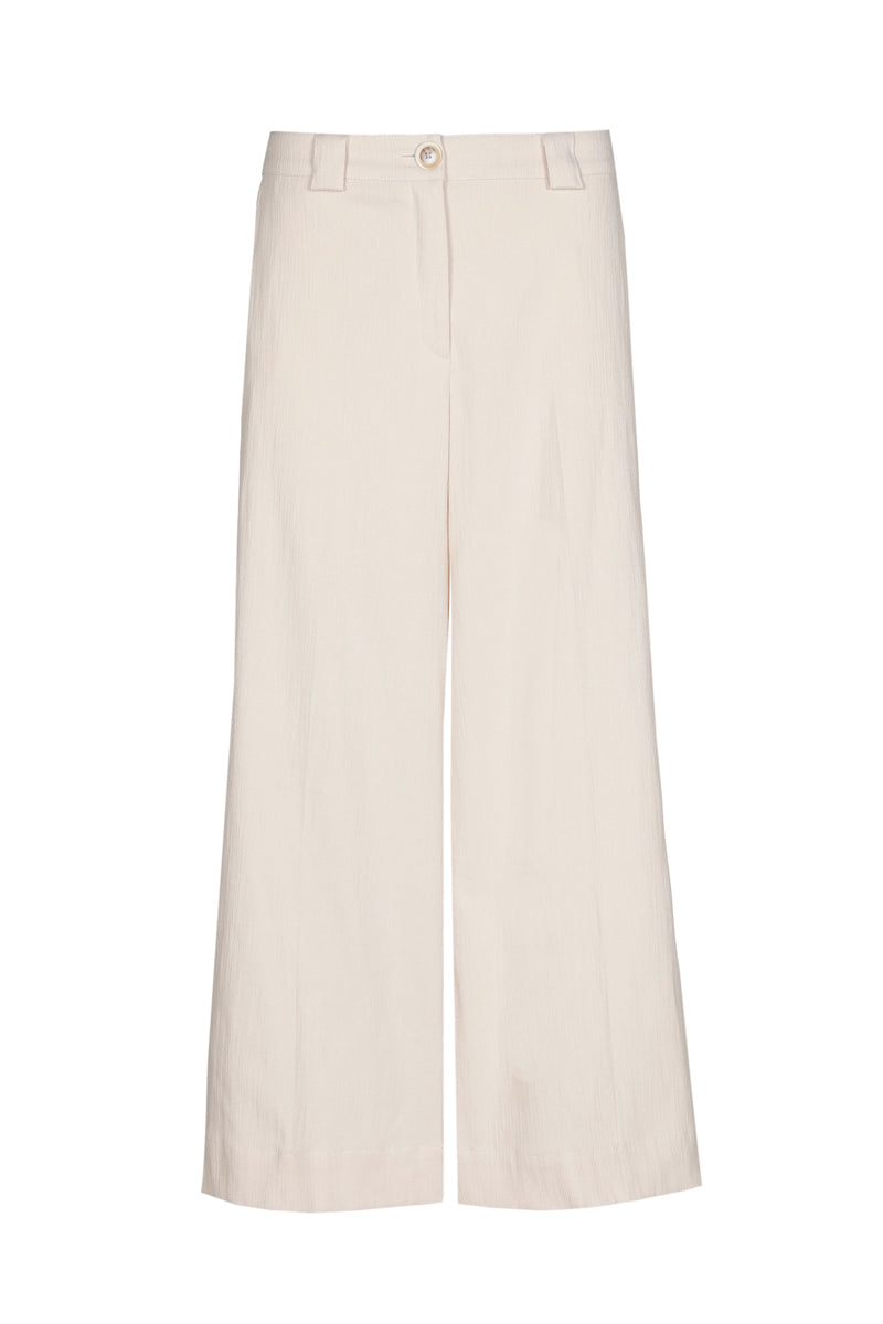 Pantalon court léger crème