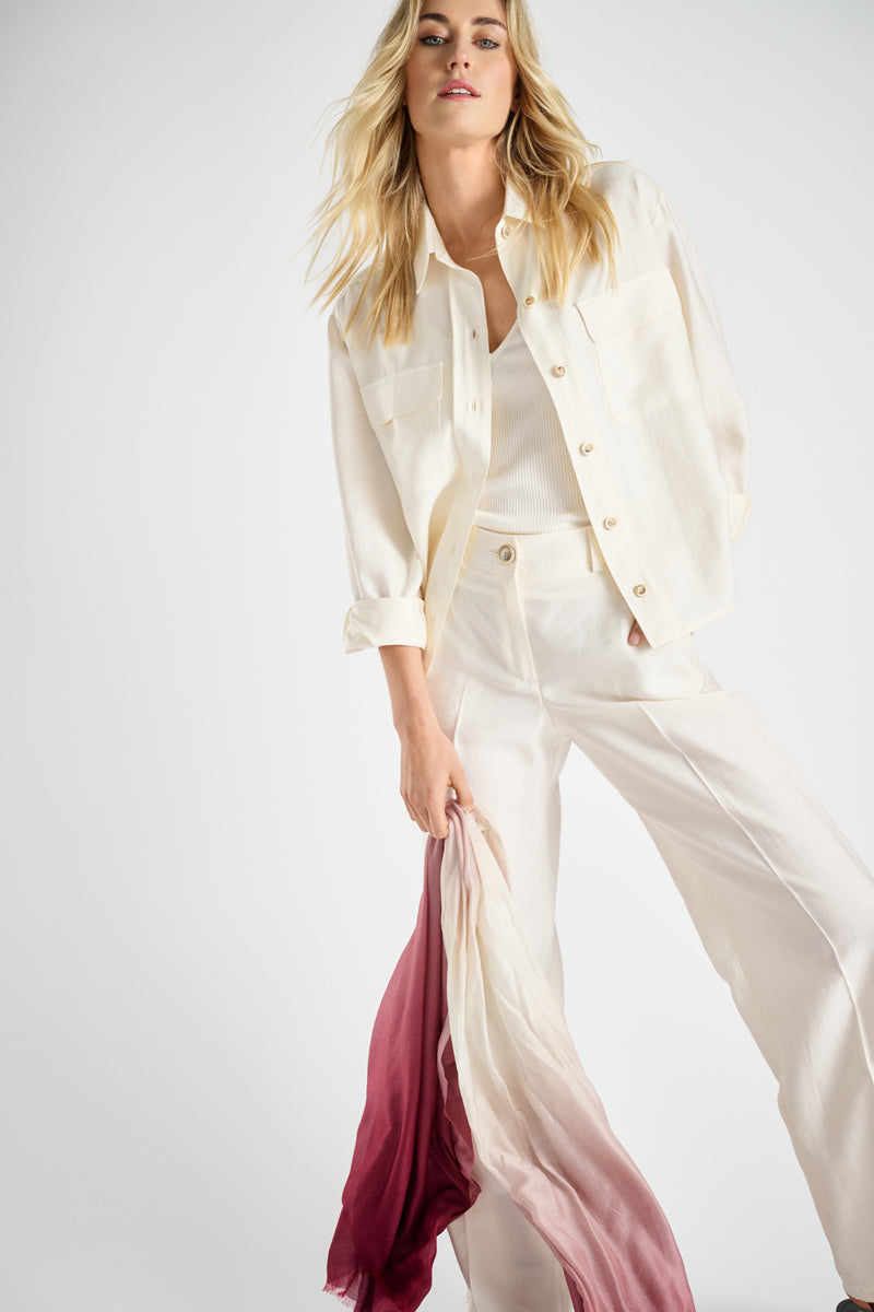 Chemise simple crème 