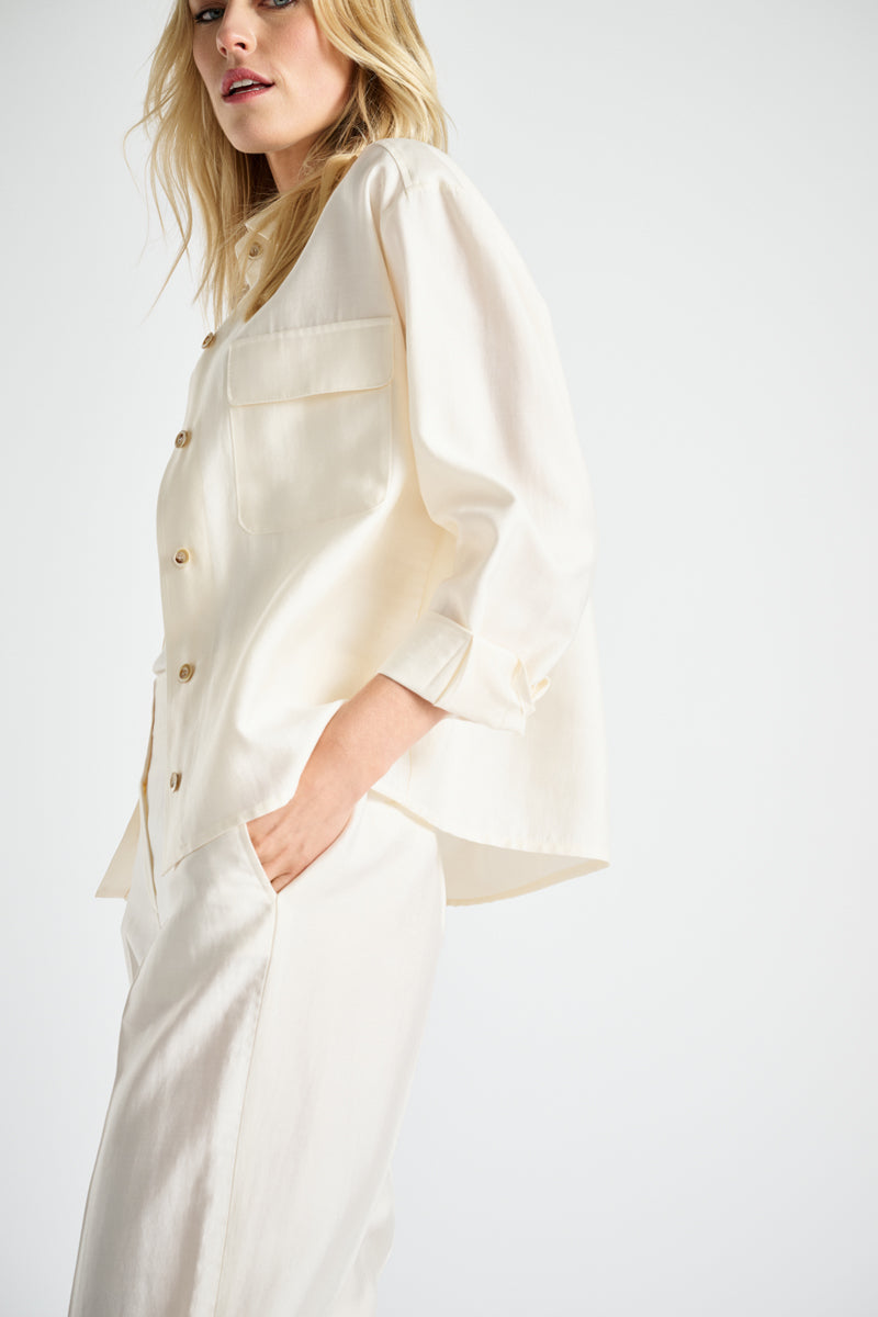 Chemise simple crème 