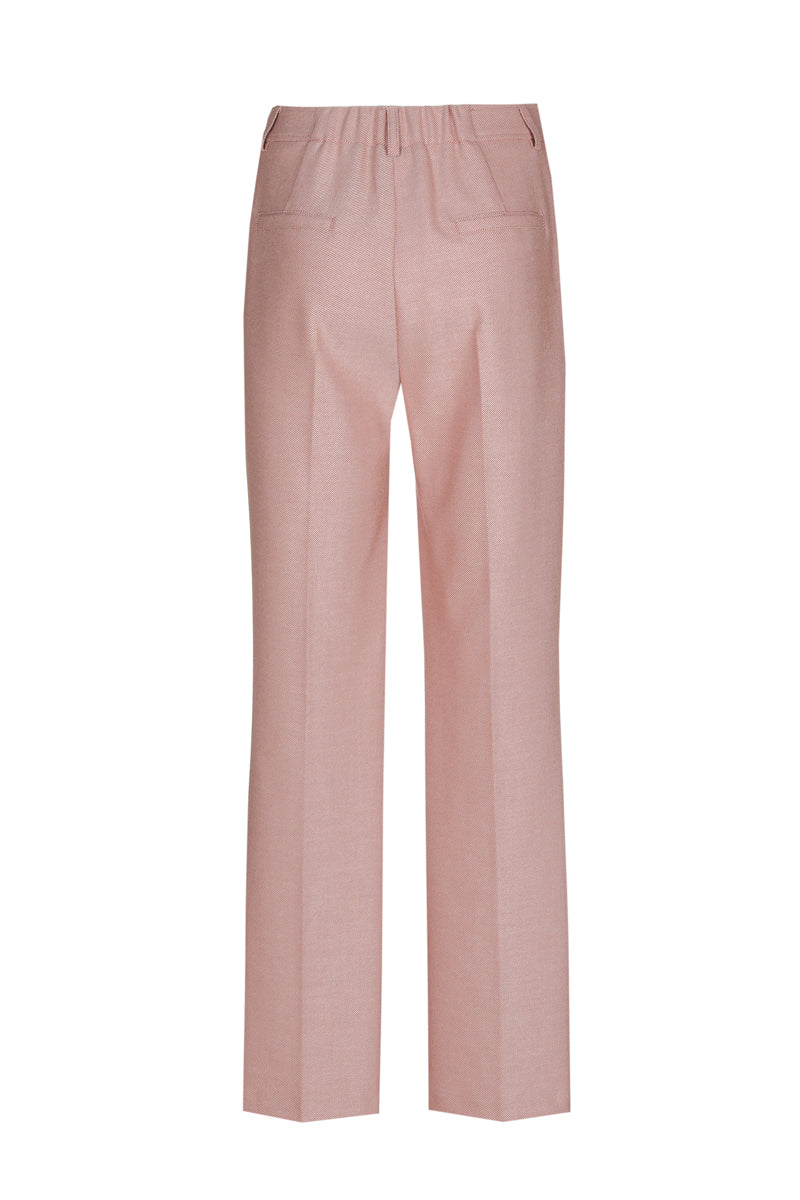 Pantalon droit en vieux rose