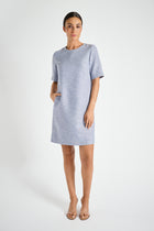 Robe courte droit avec lurex