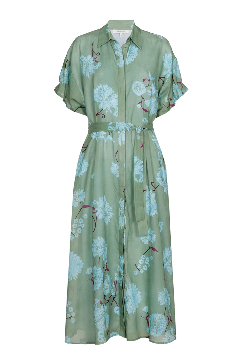 Robe mi-longue imprimée