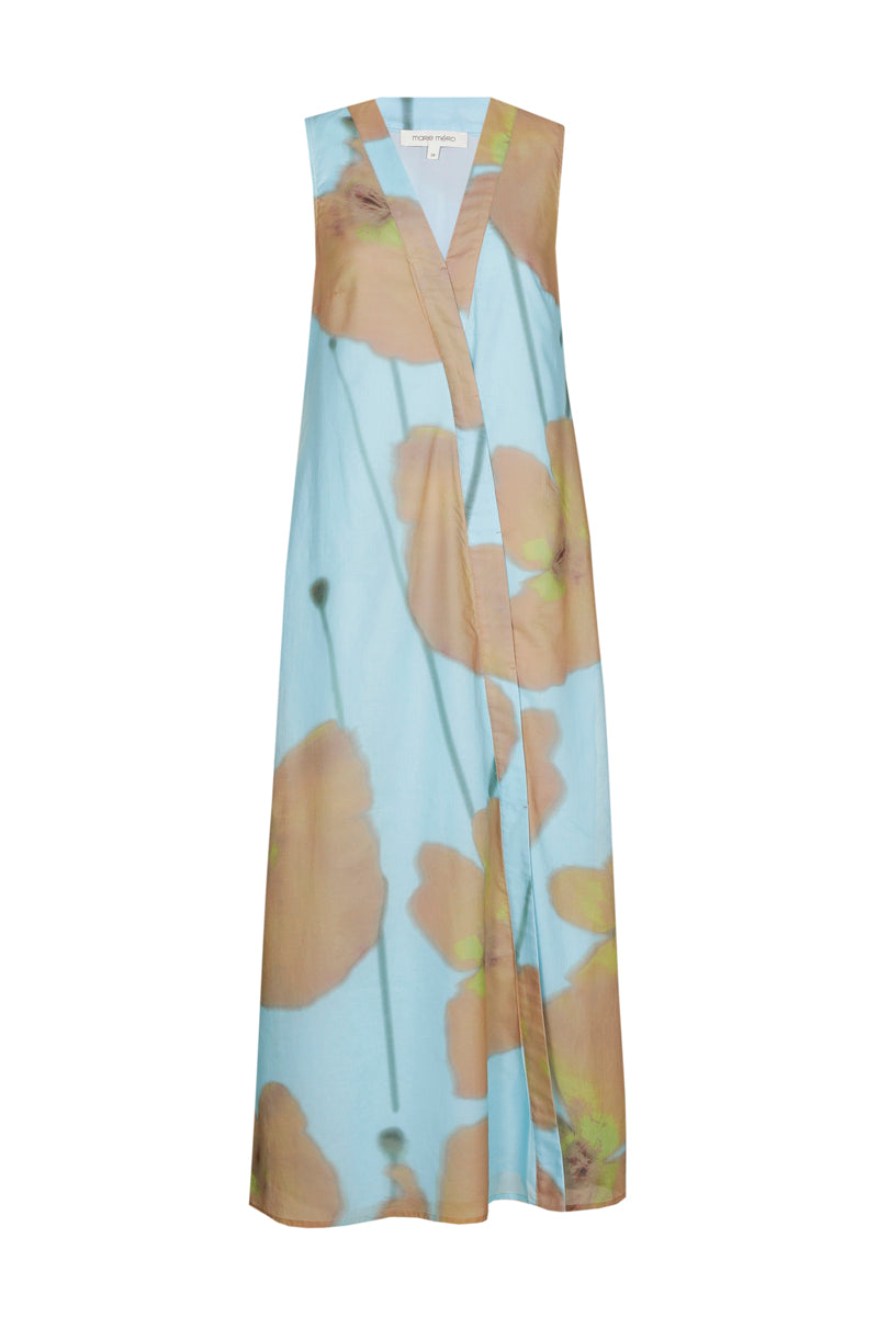 Robe multicolore sans manches
