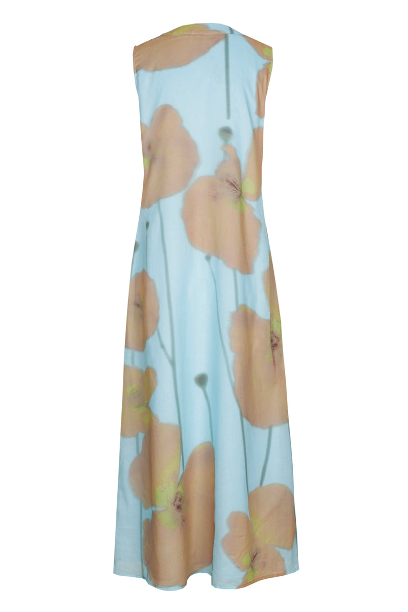 Robe multicolore sans manches