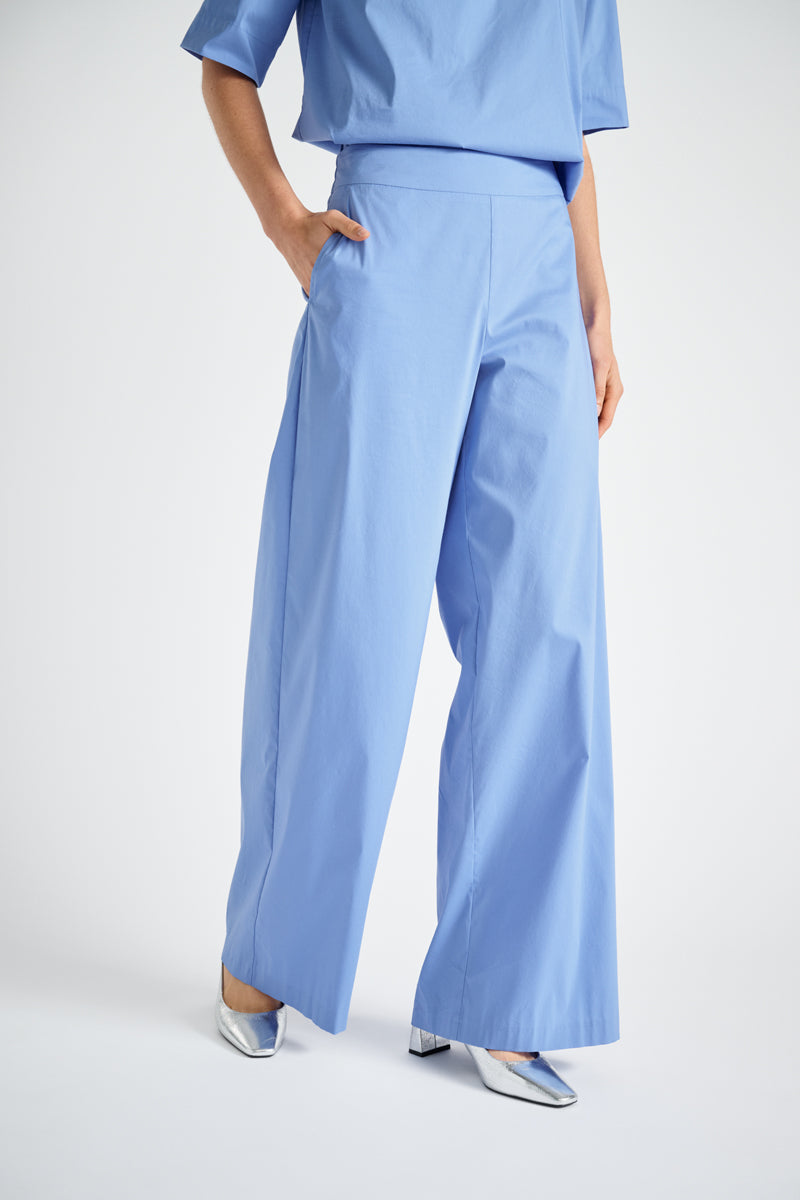 Wide blue pants