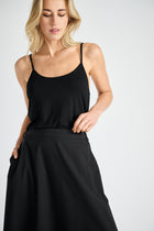 Basic zwarte top met spaghettibandjes