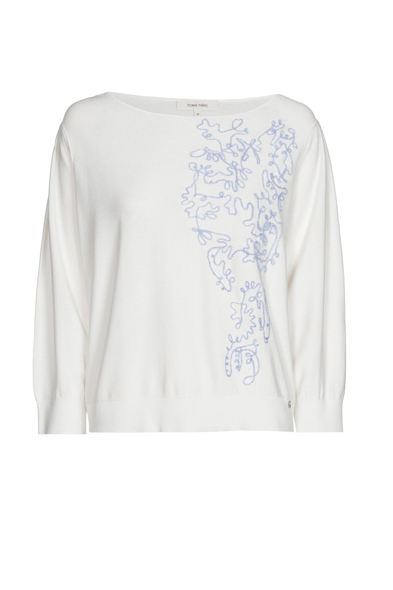 Pull estival brodé