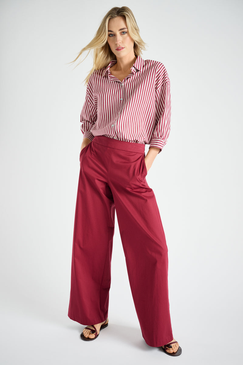 Bordeaux wide pants