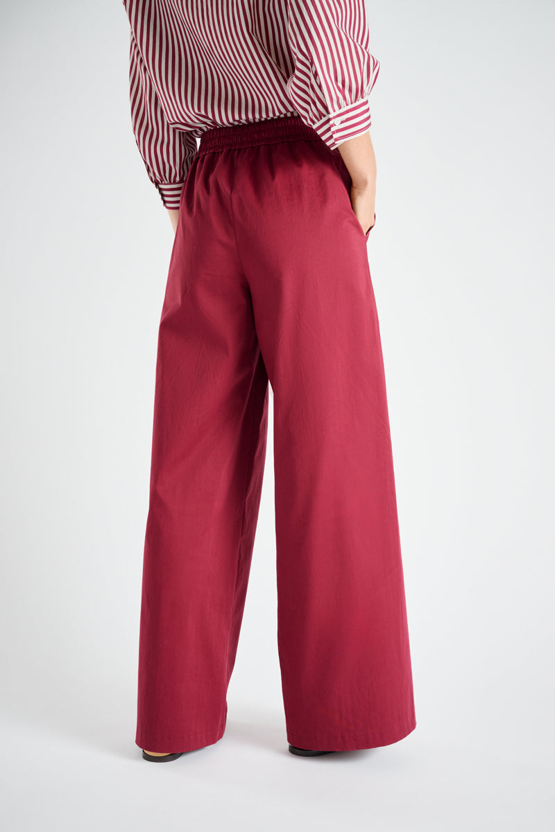 Bordeaux wide pants