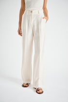 Cream straight pants