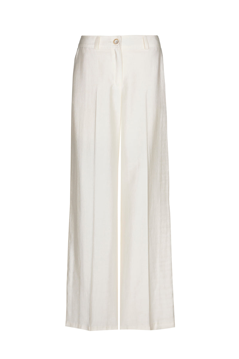 Cream straight pants