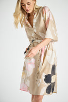 Robe chemisier avec imprimé fleuri