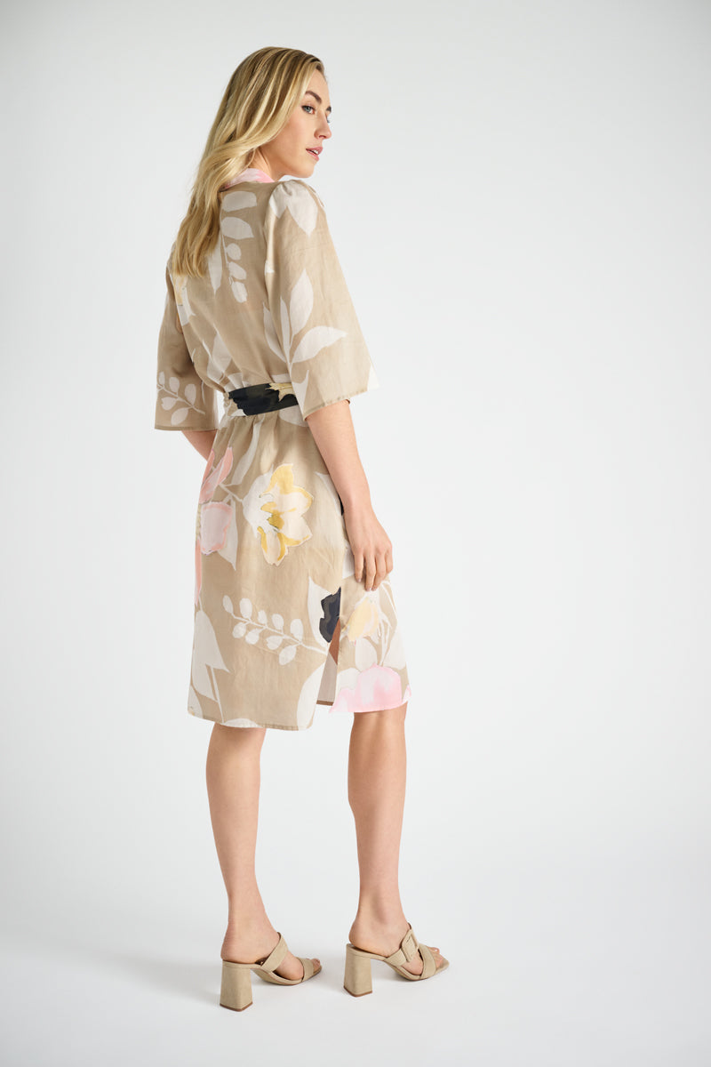 Robe chemisier avec imprimé fleuri