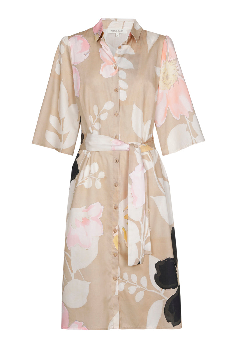 Robe chemisier avec imprimé fleuri
